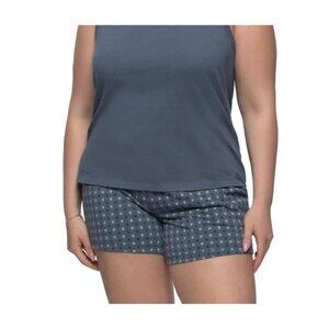 NEW Felina Women's XXL  Pajama Shorts Set Navy & Indigo